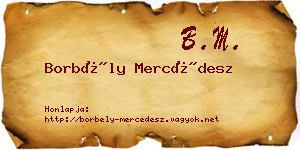 Borbély Mercédesz névjegykártya
