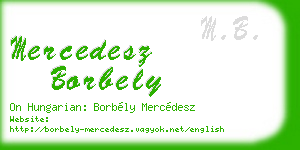 mercedesz borbely business card